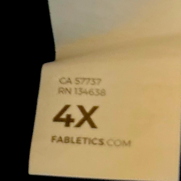 Fabletics teal green insulated reinforced gusset hidden pocket, full length - Picture 3 of 6